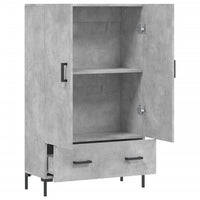Credenza Grigio Cemento 69,5x31x115 cm in Legno Multistrato 828240