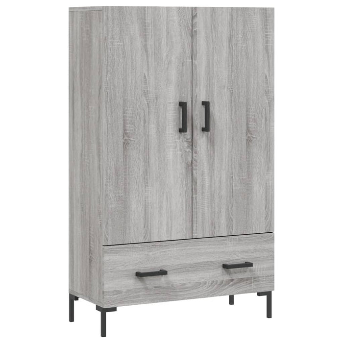 Credenza Grigio Sonoma 69,5x31x115 cm in Legno Multistrato 828242