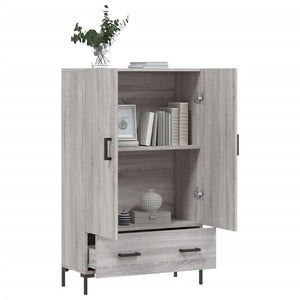 Credenza Grigio Sonoma 69,5x31x115 cm in Legno Multistrato 828242