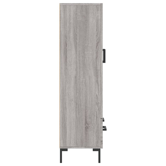 Credenza Grigio Sonoma 69,5x31x115 cm in Legno Multistrato 828242