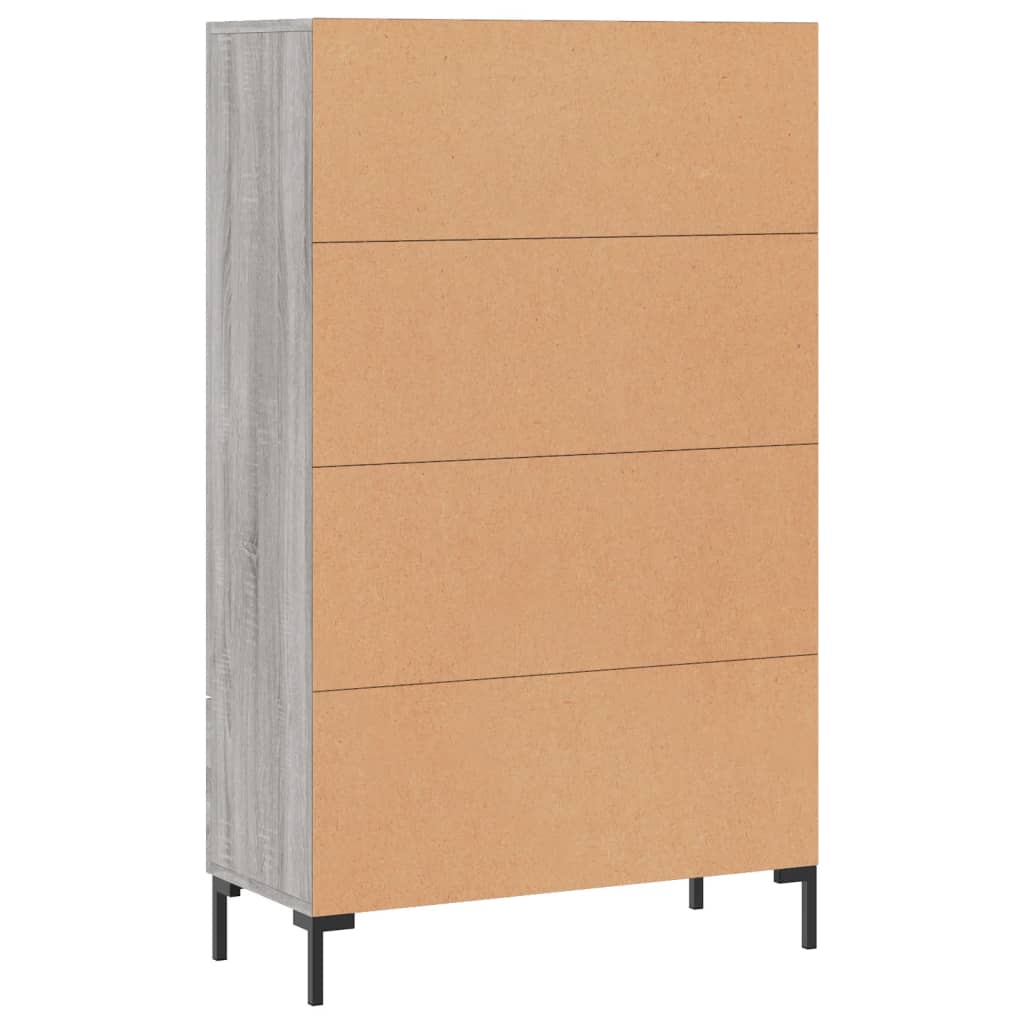 Credenza Grigio Sonoma 69,5x31x115 cm in Legno Multistrato 828242