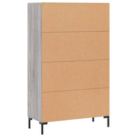 Credenza Grigio Sonoma 69,5x31x115 cm in Legno Multistrato 828242