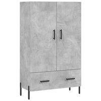 Credenza Grigio Cemento 69,5x31x115 cm in Legno Multistrato 828248