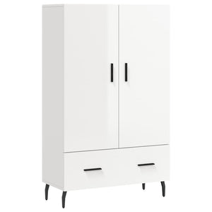 Credenza Bianco Lucido 69,5x31x115 cm in Legno Multistratocod mxl 103950