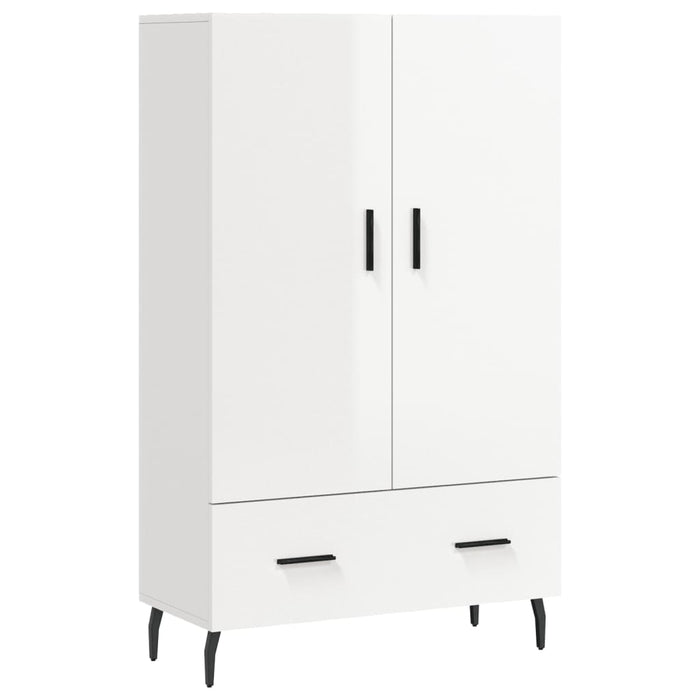 Credenza Bianco Lucido 69,5x31x115 cm in Legno Multistratocod mxl 103950