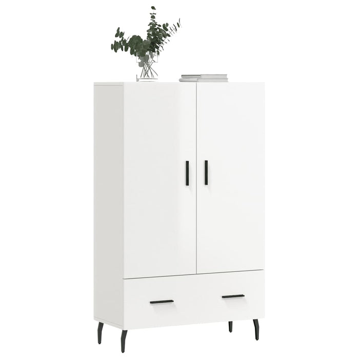 Credenza Bianco Lucido 69,5x31x115 cm in Legno Multistratocod mxl 103950