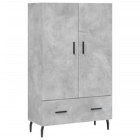Credenza Grigio Cemento 69,5x31x115 cm in Legno Multistrato 828256