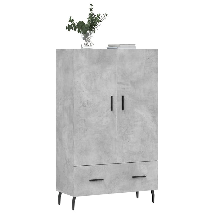 Credenza Grigio Cemento 69,5x31x115 cm in Legno Multistratocod mxl 103954
