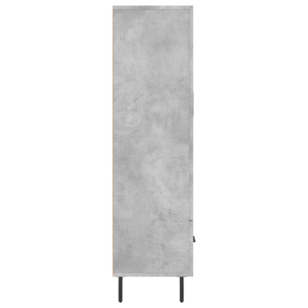 Credenza Grigio Cemento 69,5x31x115 cm in Legno Multistrato 828256