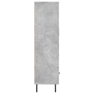 Credenza Grigio Cemento 69,5x31x115 cm in Legno Multistrato 828256