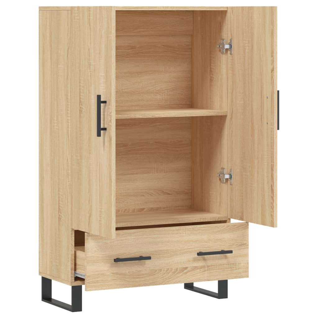 Credenza cassettiera mobile contenitore organizer cucina soggiorno salotto alto sonoma 695 x 31 x 115 cm legno ingegnerizzato marrone 02_0034096