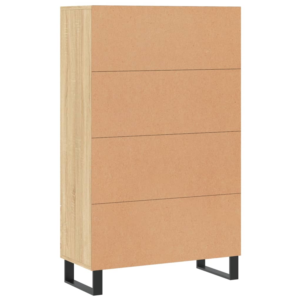 Credenza cassettiera mobile contenitore organizer cucina soggiorno salotto alto sonoma 695 x 31 x 115 cm legno ingegnerizzato marrone 02_0034096