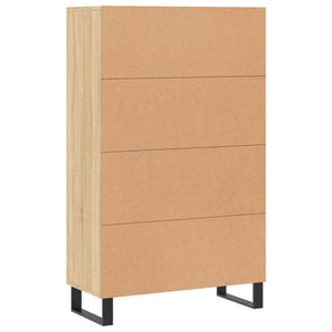 Credenza cassettiera mobile contenitore organizer cucina soggiorno salotto alto sonoma 695 x 31 x 115 cm legno ingegnerizzato marrone 02_0034096