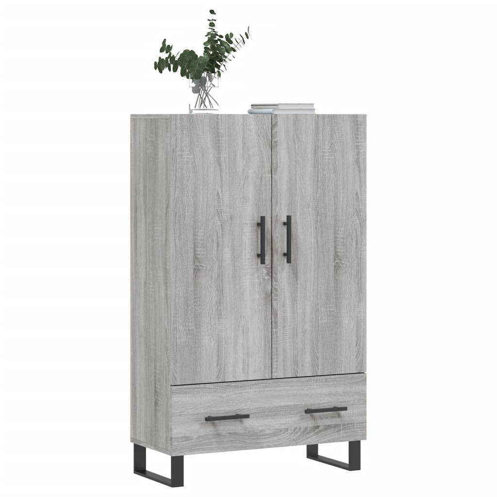 Credenza Grigio Sonoma 69,5x31x115 cm in Legno Multistrato 828266