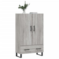 Credenza Grigio Sonoma 69,5x31x115 cm in Legno Multistrato 828266