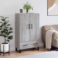 Credenza Grigio Sonoma 69,5x31x115 cm in Legno Multistrato 828266