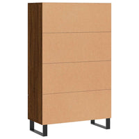 Credenza Rovere Marrone 69,5x31x115 cm in Legno Multistrato 828267