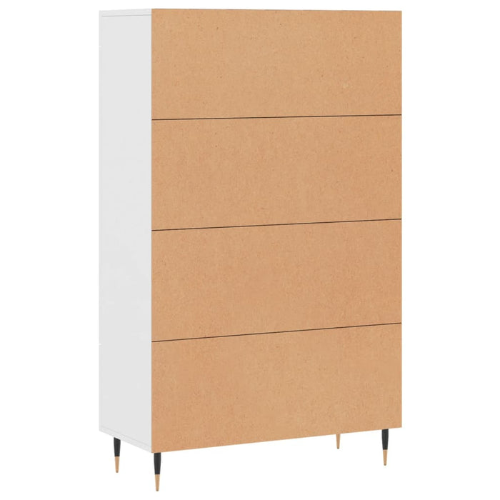 Credenza Bianca 69,5x31x115 cm in Legno Multistrato 828276