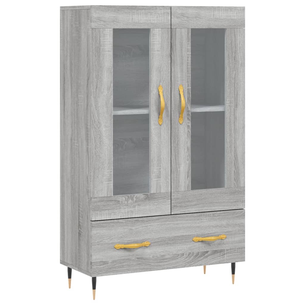 Credenza Grigio Sonoma 69,5x31x115 cm in Legno Multistrato 828282