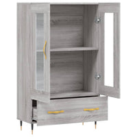 Credenza Grigio Sonoma 69,5x31x115 cm in Legno Multistrato 828282