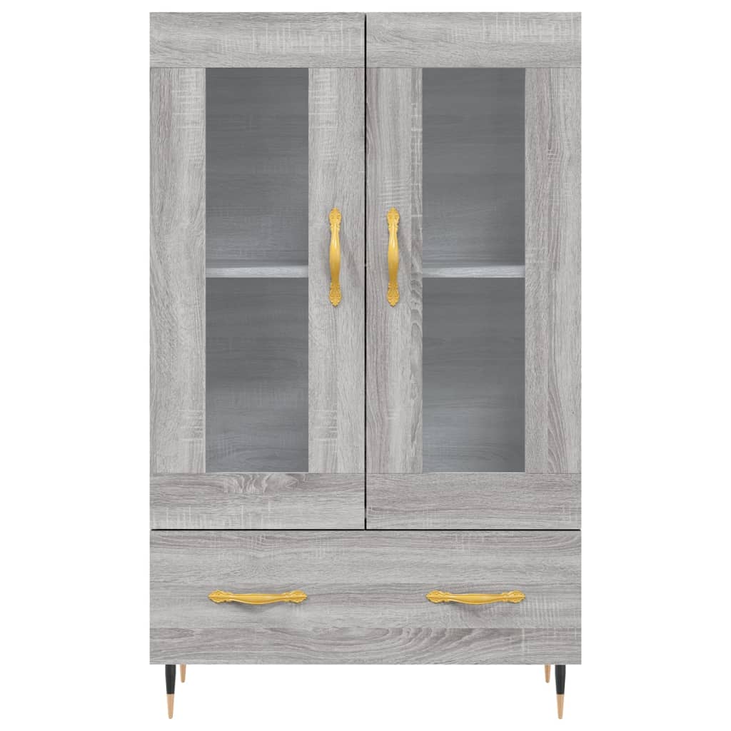 Credenza Grigio Sonoma 69,5x31x115 cm in Legno Multistrato 828282