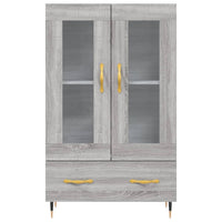 Credenza Grigio Sonoma 69,5x31x115 cm in Legno Multistrato 828282