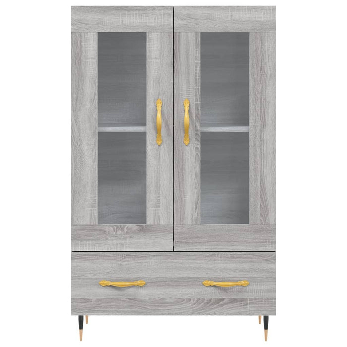 Credenza Grigio Sonoma 69,5x31x115 cm in Legno Multistrato 828282