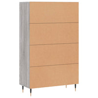 Credenza Grigio Sonoma 69,5x31x115 cm in Legno Multistrato 828282