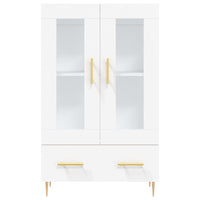 Credenza-Buffet-Armadio da cucina Bianca 69,5x31x115 cm in Legno Multistrato 760279