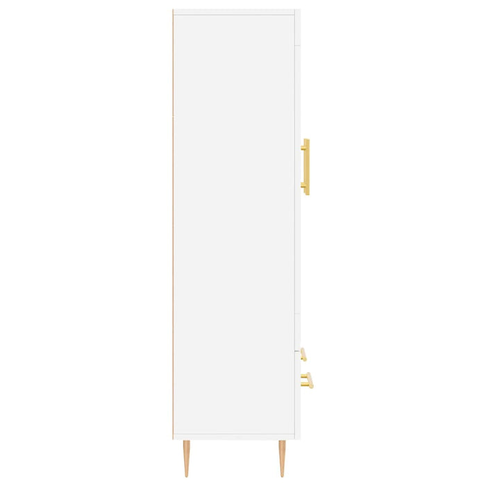 Credenza-Buffet-Armadio da cucina Bianca 69,5x31x115 cm in Legno Multistrato 760279