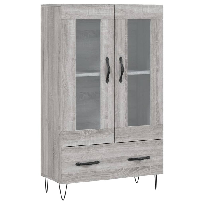 Credenza Grigio Sonoma 69,5x31x115 cm in Legno Multistrato 828298