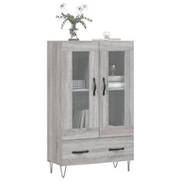 Credenza Grigio Sonoma 69,5x31x115 cm in Legno Multistrato 828298