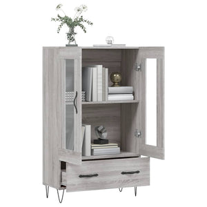 Credenza Grigio Sonoma 69,5x31x115 cm in Legno Multistrato 828298