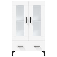 Credenza-Buffet-Armadio da cucina Bianca 69,5x31x115 cm in Legno Multistrato 399225