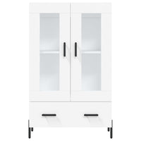 Credenza-Buffet-Armadio da cucina Bianca 69,5x31x115 cm in Legno Multistrato 176752