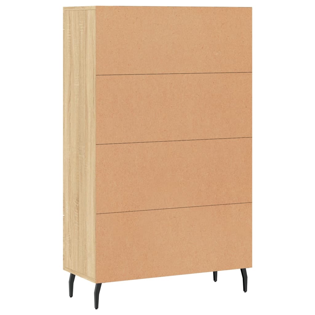 Credenza Rovere Sonoma 69,5x31x115 cm in Legno Multistrato 828319