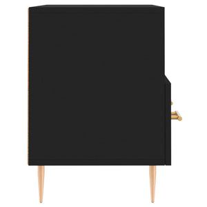 Mobile Porta TV Nero 80x36x50 cm in Legno Multistrato 828957