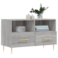 Mobile Porta TV Grigio Sonoma 80x36x50 cm in Legno Multistrato 828962