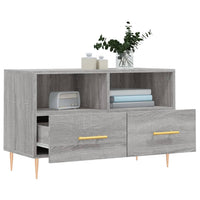Mobile Porta TV Grigio Sonoma 80x36x50 cm in Legno Multistrato 828962
