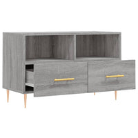 Mobile Porta TV Grigio Sonoma 80x36x50 cm in Legno Multistrato 828962