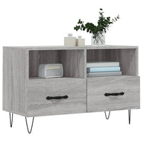 Mobile Porta TV Grigio Sonoma 80x36x50 cm in Legno Multistratocod mxl 80911