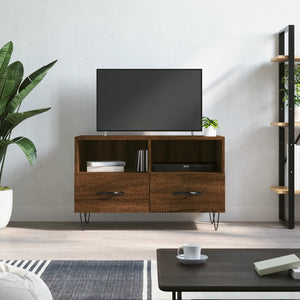 Mobile Porta TV Rovere Marrone 80x36x50 cm in Legno Multistrato 828971