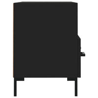 Mobile Porta TV Nero 80x36x50 cm in Legno Multistrato 828973