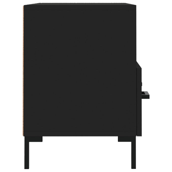 Mobile Porta TV Nero 80x36x50 cm in Legno Multistrato 828973