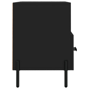 Mobile Porta TV Nero 80x36x50 cm in Legno Multistrato 828981
