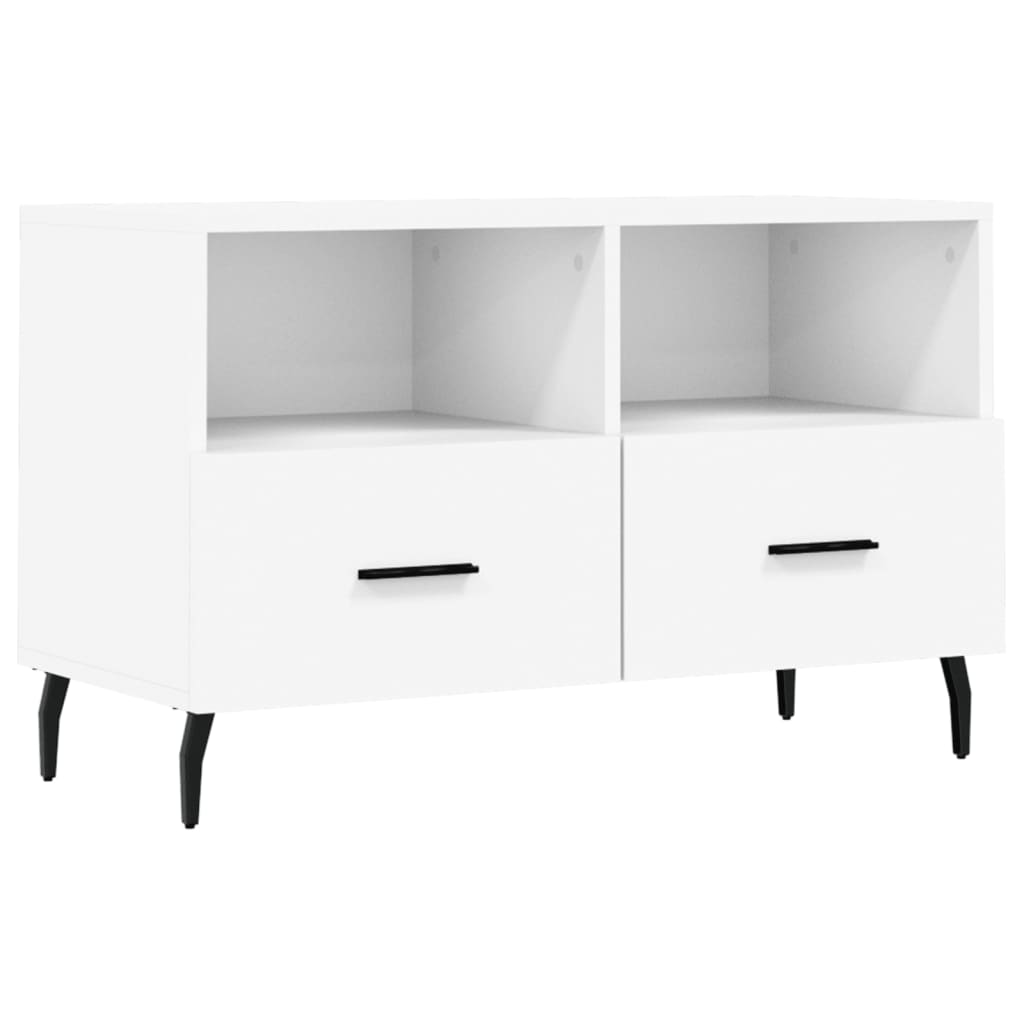 Mobile Porta TV Bianco 80x36x50 cm in Legno Multistratocod mxl 127513