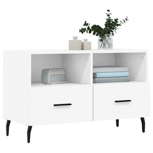 Mobile Porta TV Bianco 80x36x50 cm in Legno Multistratocod mxl 127513