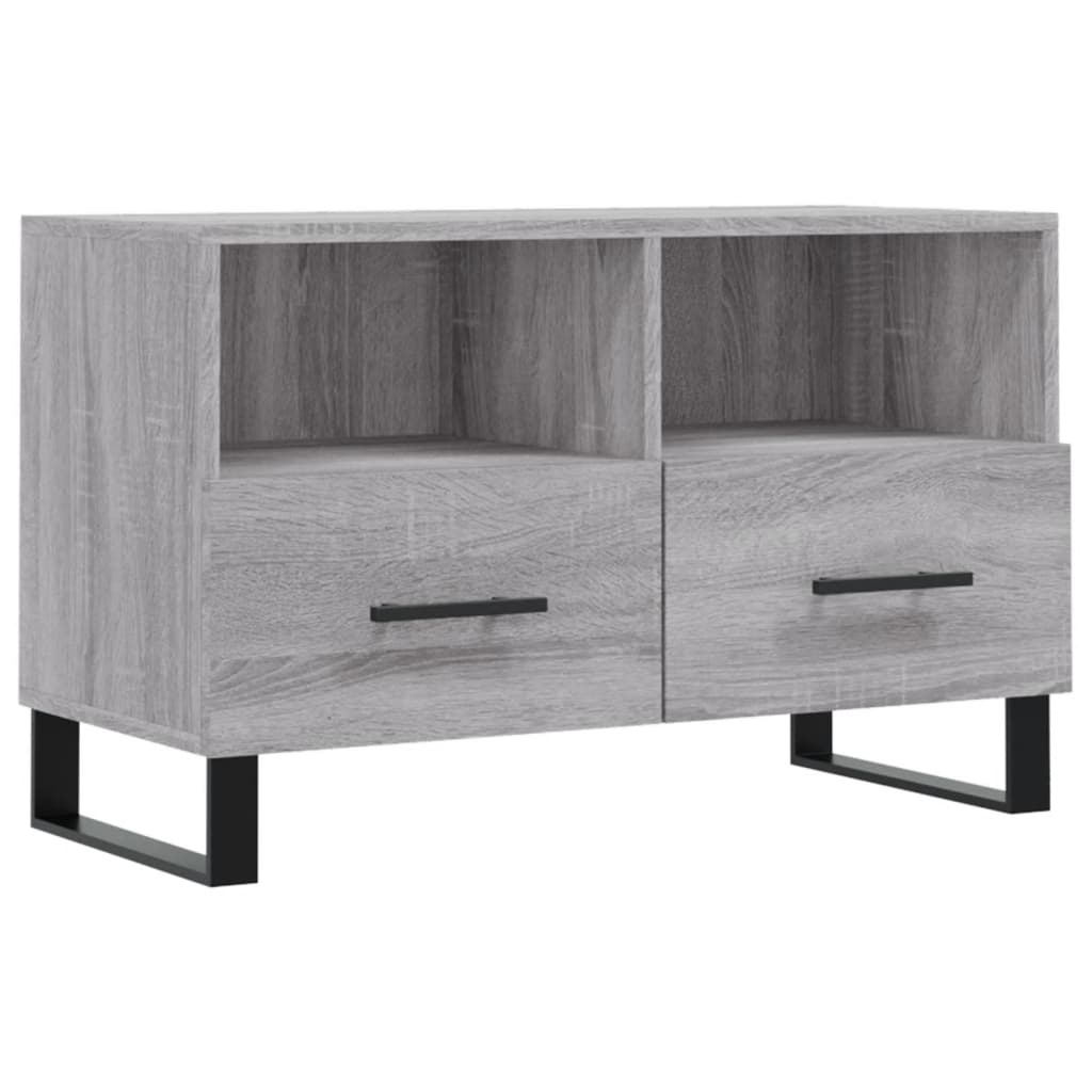 Mobile Porta TV Grigio Sonoma 80x36x50 cm in Legno Multistratocod mxl 128789