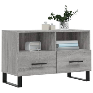 Mobile Porta TV Grigio Sonoma 80x36x50 cm in Legno Multistratocod mxl 128789