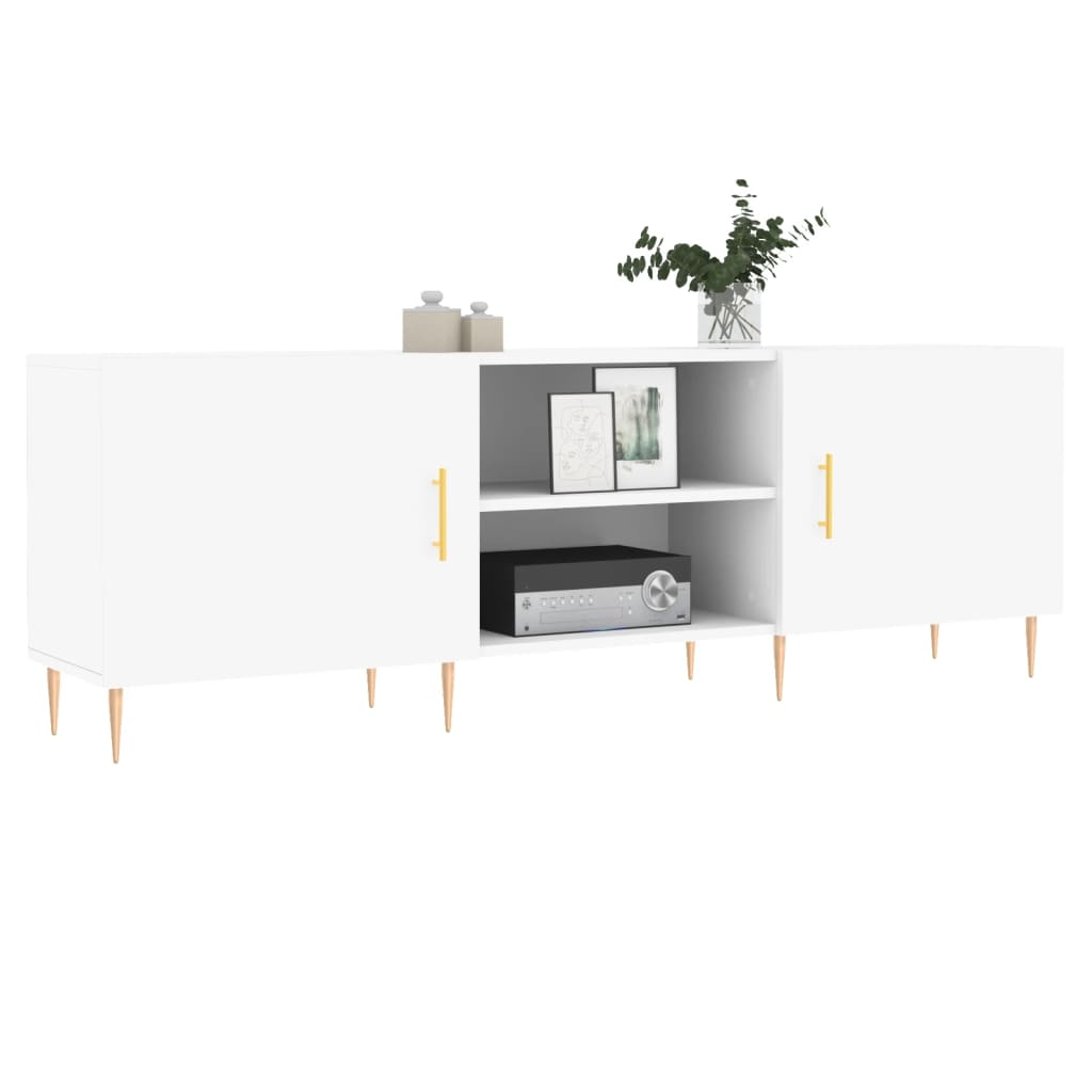 Mobile Porta TV-Mobile per TV-Credenza TV Bianco 150x30x50 cm in Legno Multistrato 246414